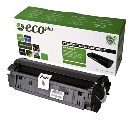 EcoPlus Jumbo Black Toner Cartridge compatible with the HP (HP 92A) C4092A