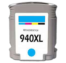 Cyan Inkjet Cartridge compatible with the HP (HP940XL) C4907AN (1400 page yield)