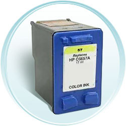 Color Inkjet Cartridge compatible with the HP (HP 57) C6657AN