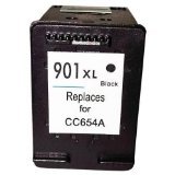 CC654AN ( HP901XL )Black Inkjet Cartridge compatible with the HP OfficeJet J4524, OfficeJet J4540, OfficeJet J4550.