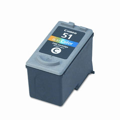 High CapacityTri-Color Inkjet Cartridge compatible with the Canon CL-51 0618B002