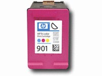Tri-Color Inkjet Cartridge compatible with the HP (HP901) CC656AN