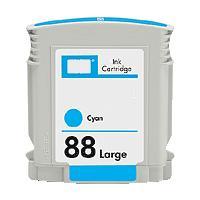 High CapacityCyan Inkjet Cartridge compatible with the HP (HP 88) C9391AN