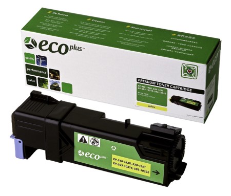 EcoPlus High Capacity Yellow Laser Toner compatible with the Dell 330-1391