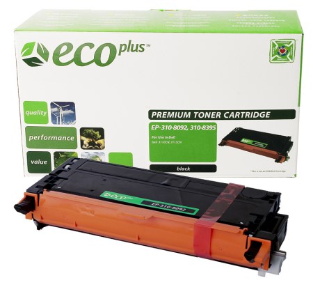 EcoPlus High Capacity Black Toner Cartridge compatible with the Dell 310-8092