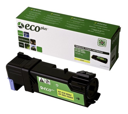 EcoPlus Yellow Toner Cartridge compatible with the Dell 310-9062
