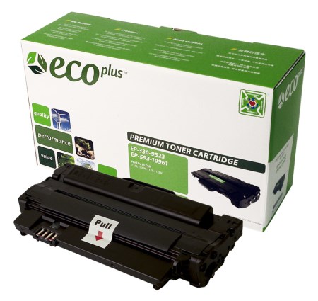 EcoPlus  Black Toner Cartridge compatible with the Dell 330-9523 (2500 page yield)