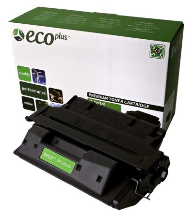 EcoPlus High Capacity Black Toner Cartridge compatible with the HP (HP 27X) C4127X