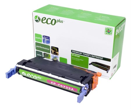 EcoPlus Magenta Toner Cartridge compatible with the HP C9723A