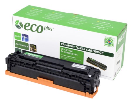 EcoPlus Black Toner Cartridge compatible with the HP CB540A