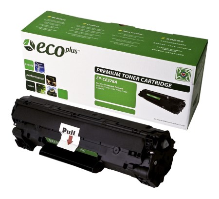 EcoPlus MICR  Black Laser Toner Cartridge compatible with the HP (HP78A) CE278A