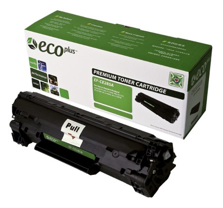 EcoPlus MICR  Black Laser Toner Cartridge compatible with the HP (HP85A) CE285A