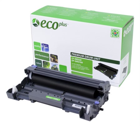 EcoPlus Black Drum Cartridge compatible with the Brother DR520