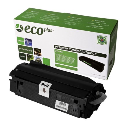 EcoPlus Black Toner Cartridge compatible with the Canon FX3 1557A002BA