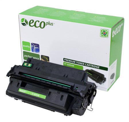 EcoPlus High Capacity Black Toner Cartridge compatible with the HP (HP  10X) Q2610A