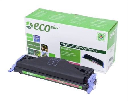 EcoPlus Magenta Toner Cartridge compatible with the HP Q6003A