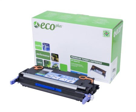 EcoPlus Cyan Toner Cartridge compatible with the HP Q6471A