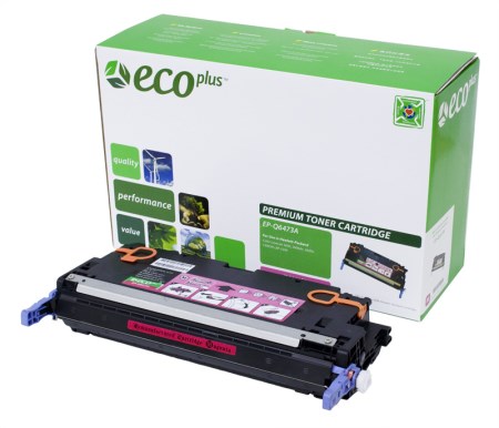 EcoPlus Magenta Toner Cartridge compatible with the HP Q6473A