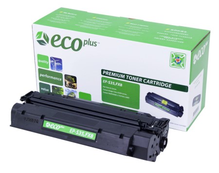 EcoPlus Black Toner Cartridge compatible with the Canon FX8 S-35 8955A001AA