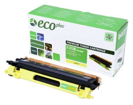 EcoPlus Yellow Toner Cartridge compatible with the Brother TN 115Y