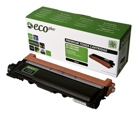 EcoPlus Black Toner Cartridge compatible with the Brother TN 210BK