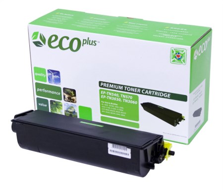 EcoPlus Black Toner Cartridge compatible with the Brother TN 540
