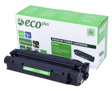 EcoPlus Black Copier Toner compatible with the Canon X25 8489A001AA 2500 page yield
