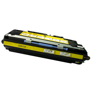 Yellow Toner Cartridge compatible with the HP Q2672A