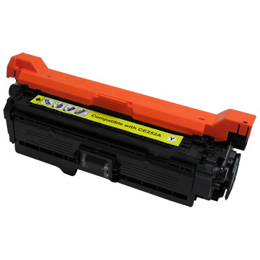 Yellow Toner Cartridge compatible with the HP CE252A