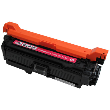 Magenta Toner Cartridge compatible with the HP CE253A