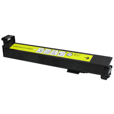 EcoPlus Yellow Toner Cartridge compatible with the HP CB382A , HP824A