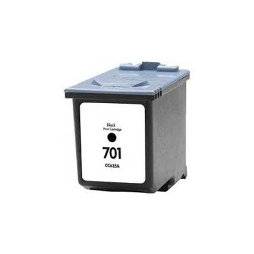 HP  Black Inkjet Print Cartridge compatible with HP CC635A, HP701