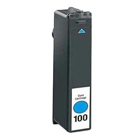 Cyan  Ink Cartridge compatible with the Lexmark (#100) 14N1013 , 14N0900