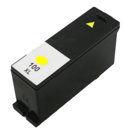 High Capacity Yellow  Ink Cartridge compatible with the Lexmark (#100Y XL) 14N1071, 14N1056